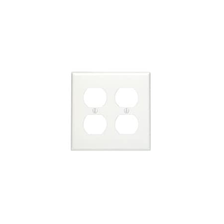 Leviton Wallplates 2G W/P Duplex White 88016